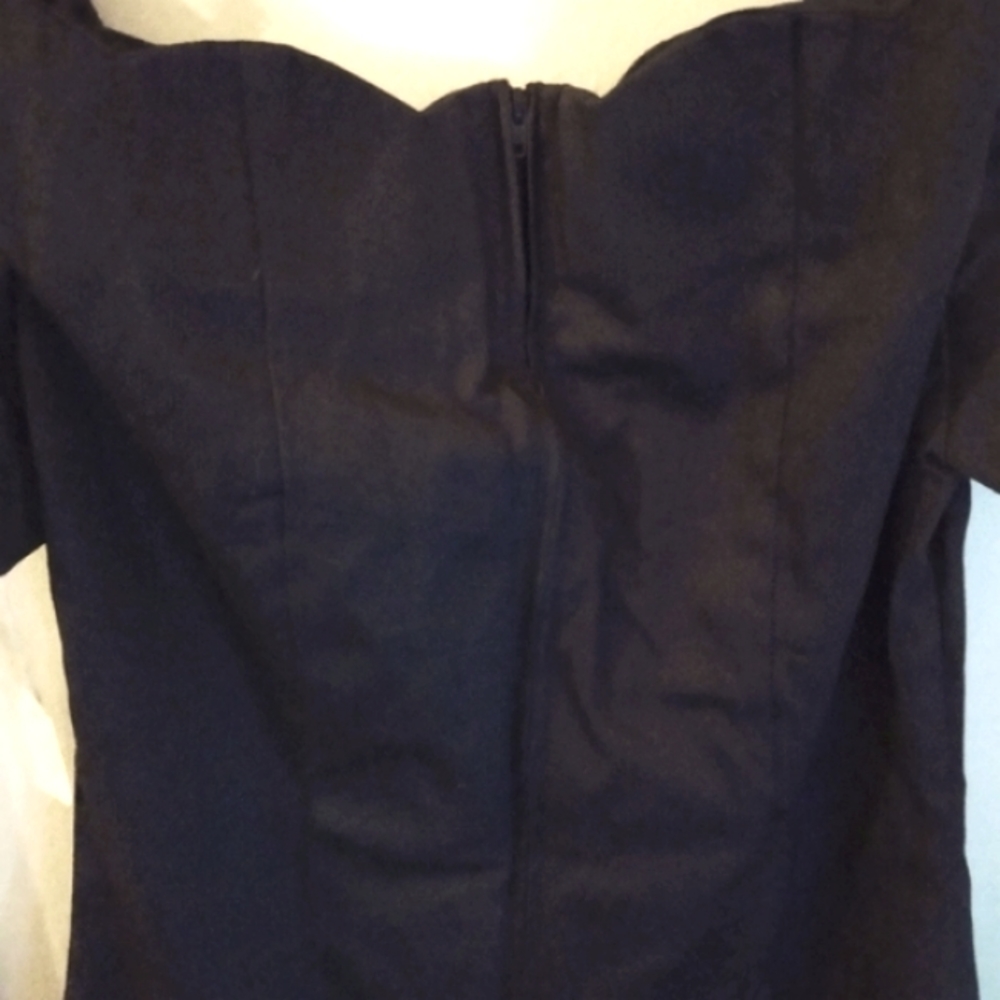 NWT Victoria Secret Moda Int'l black off the shoulder dress - Picture 3 of 5